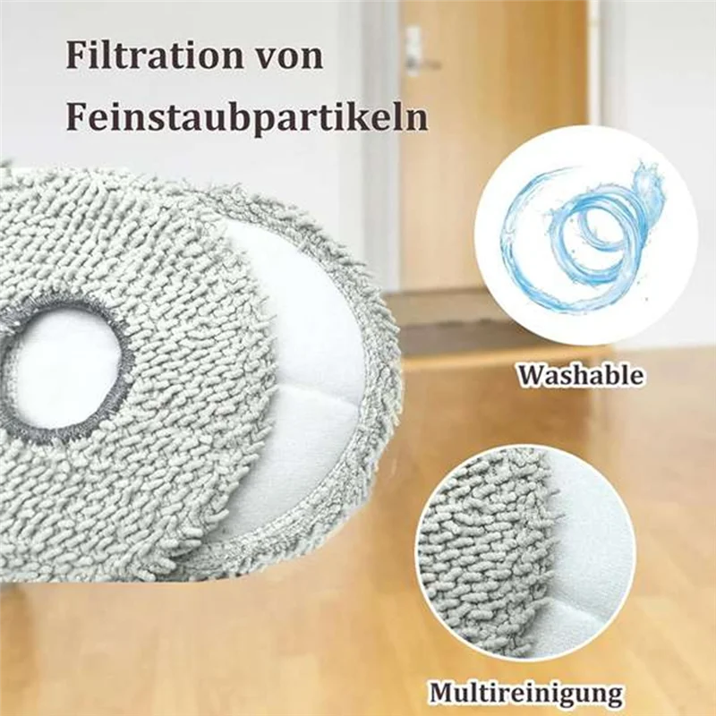 16 Pcs Rags And Dust Bags For ECOVACS DEEBOOT X5 OMNI / X5 PRO OMNI Sweeping Robot Cleaner Parts Replacement-B91B