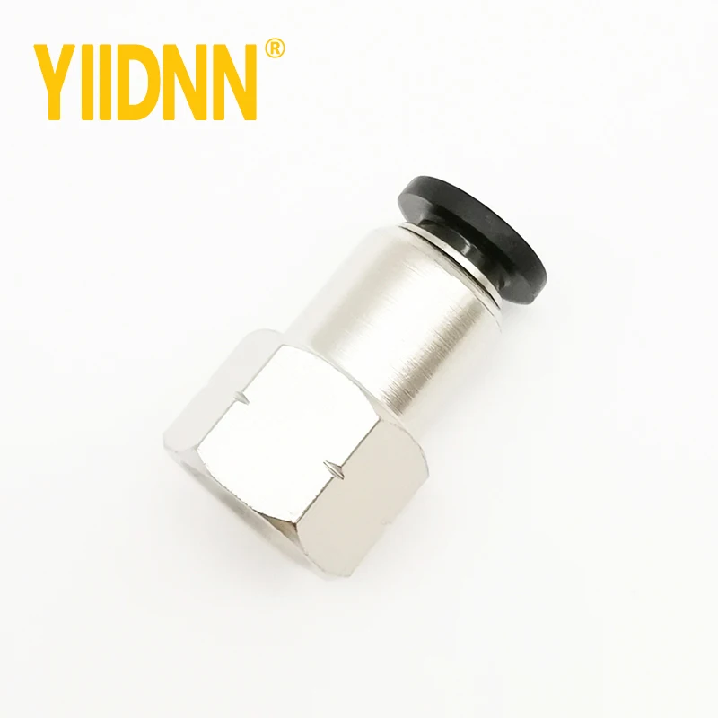 high quality NPT pneumatic tube fitting push in air quick connect pipe fittings PCF1/4-N02