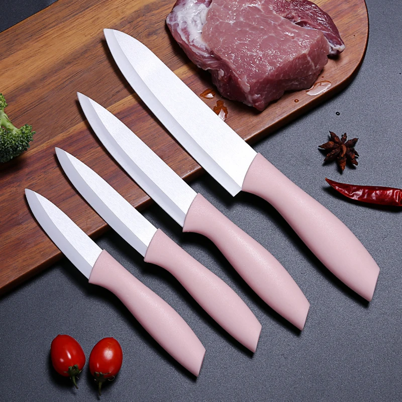 Kitchen Ceramic Knife Set With Sheaths,Super Sharp Rust Proof (6