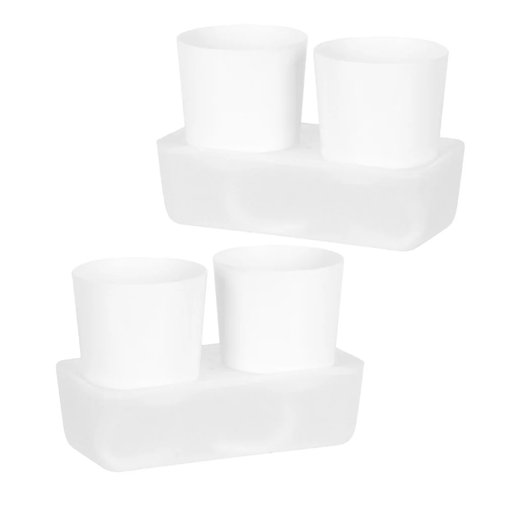 

2 Pcs Self-absorbing Water Storage Flower Pot Indoor Plant Pots White for Plants