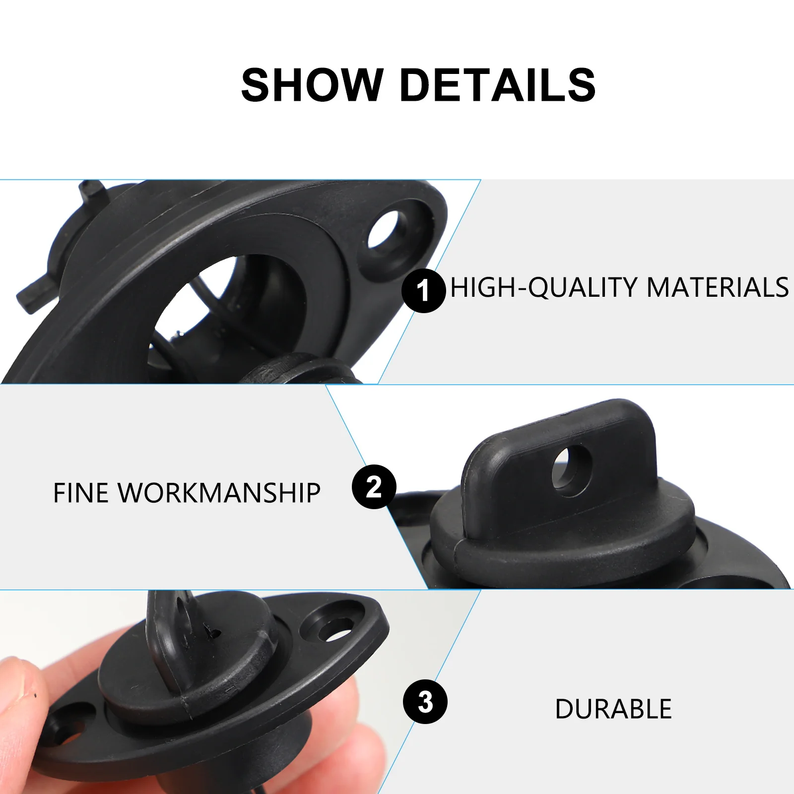 

6Pcs Kayak Scupper Plug Silicone Drain Plug Durable Thread Bung for Boat Hull Water Sealing Stopper Replacement Accessories