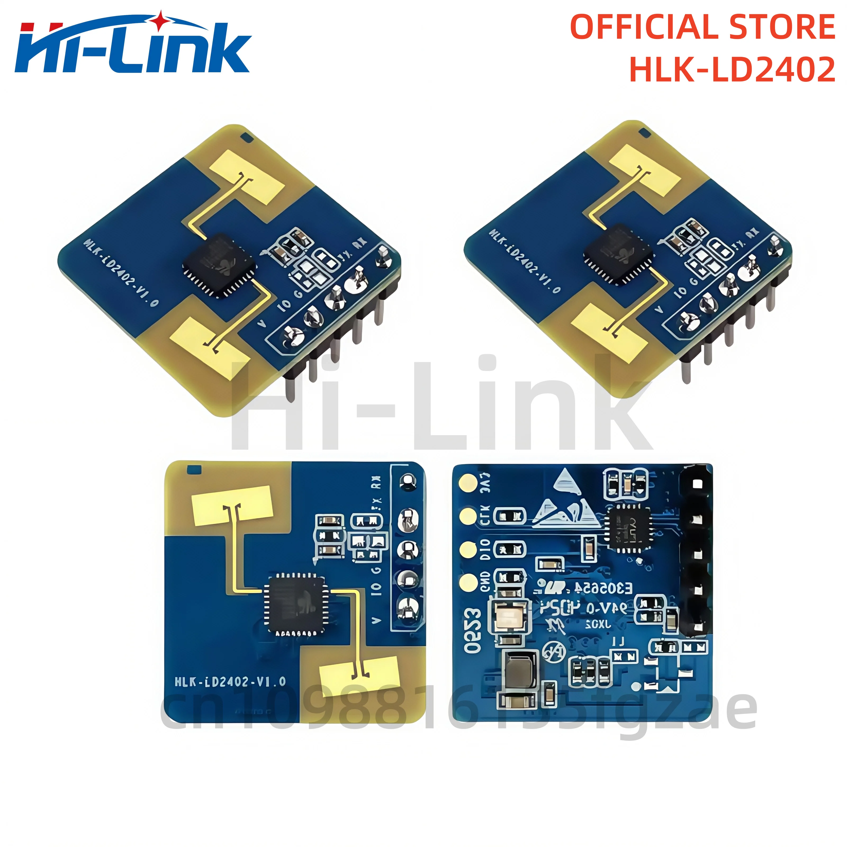 HLK-LD2402 24G датчик умного дома радар обнаружение присутствия человеческого тела 7 м AIoT датчик миллиметровой волны радарный модуль LD2402 LD2401