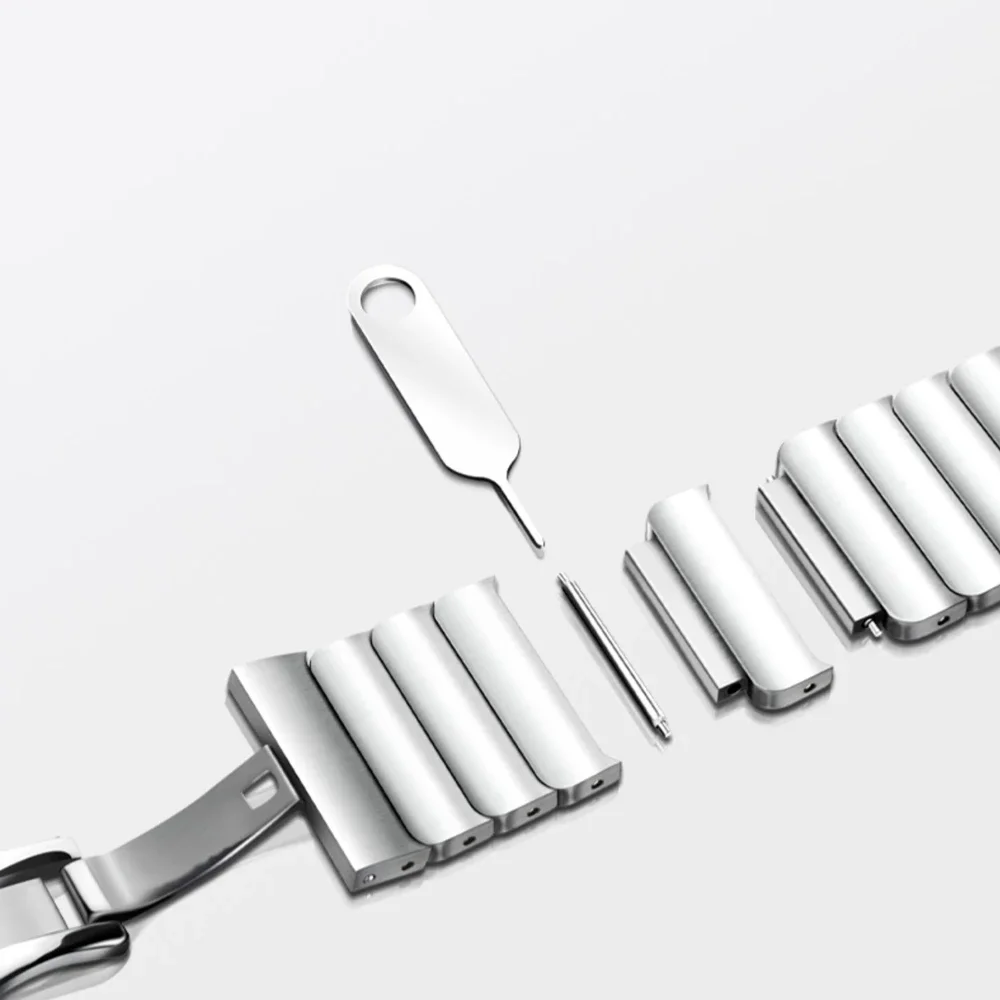 Stainless Steel Strap for Apple Watch Band Ultra 2 49mm 46mm 42mm 45mm 41mm 44mm 40mm Metal Link Band for iWatch 10 9 8 7 6 5 SE