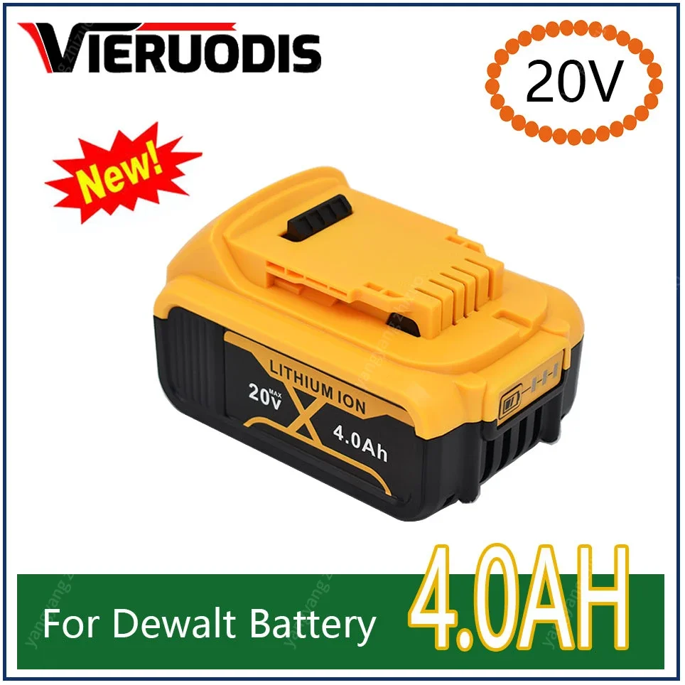 

20V 4000mAh For Dewalt DCB200 Replacement Battery Compatible with For Dewalt 20V Tools DCB120 DCB182 DCB200 DCB609 Battery