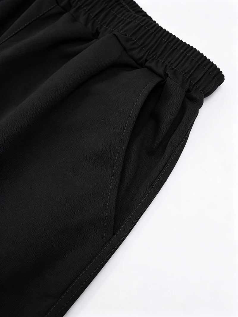 Herren Cargo-Hosen mit elastischem Bund, Kordelzug, mehreren Taschen, normaler Passform, geradem Bein, lässige Frühlings- und Herbst-Outdoor-Streetwear-Hosen – Detail 10