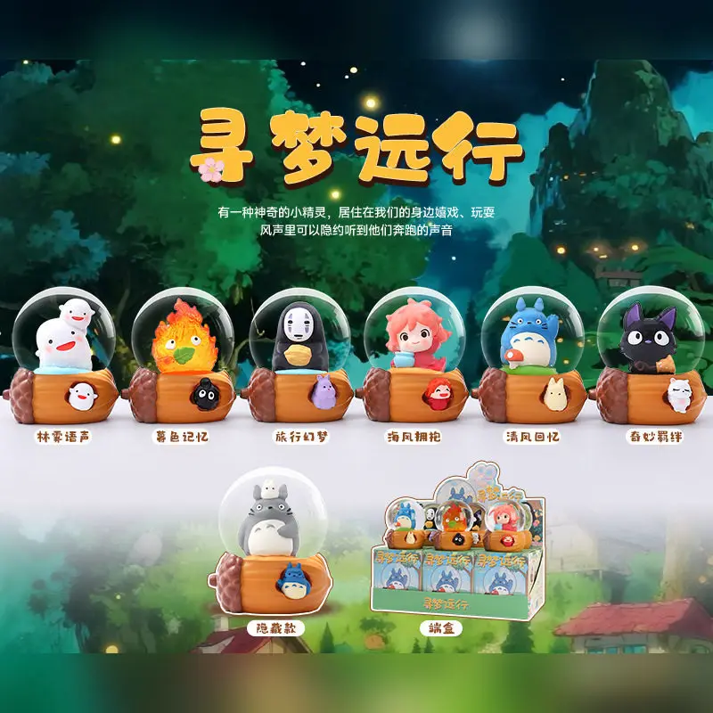 

В наличии: Коллекционная фигурка-сюрприз «Хайяо Миядзаки: Путешествие в мир сказок» — кристальный шар, трендовый подарок для детей