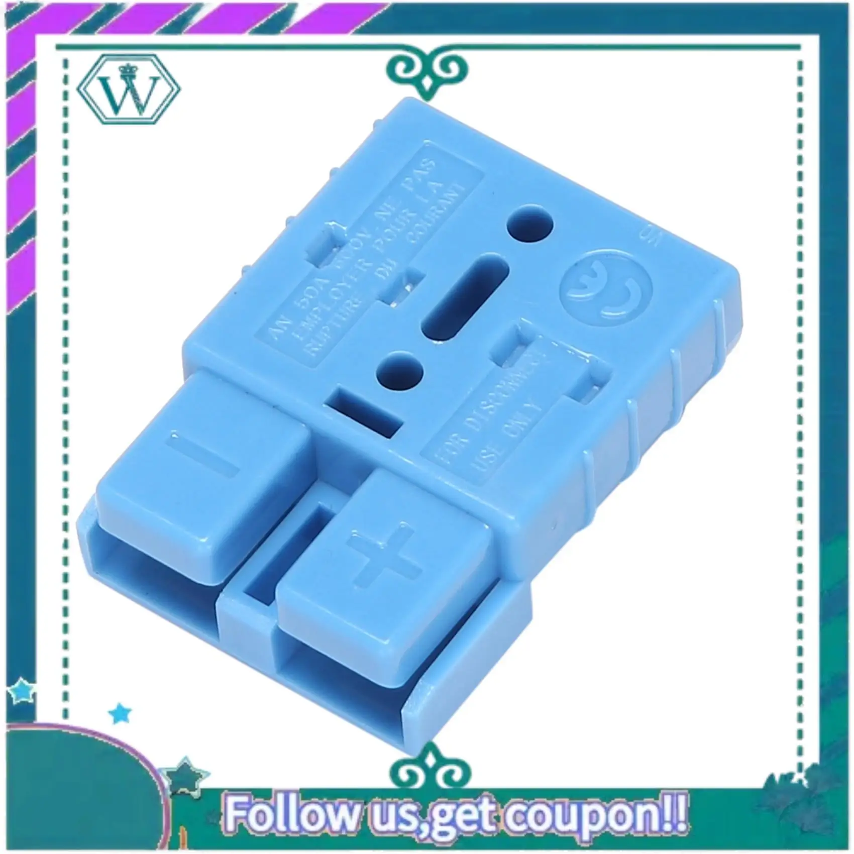 

AA92-для разъемов типа Anderson 50A 600V 6-12AWG AC/DC электроинструмент для вилок с твердыми клеммами с покрытием 6AWG