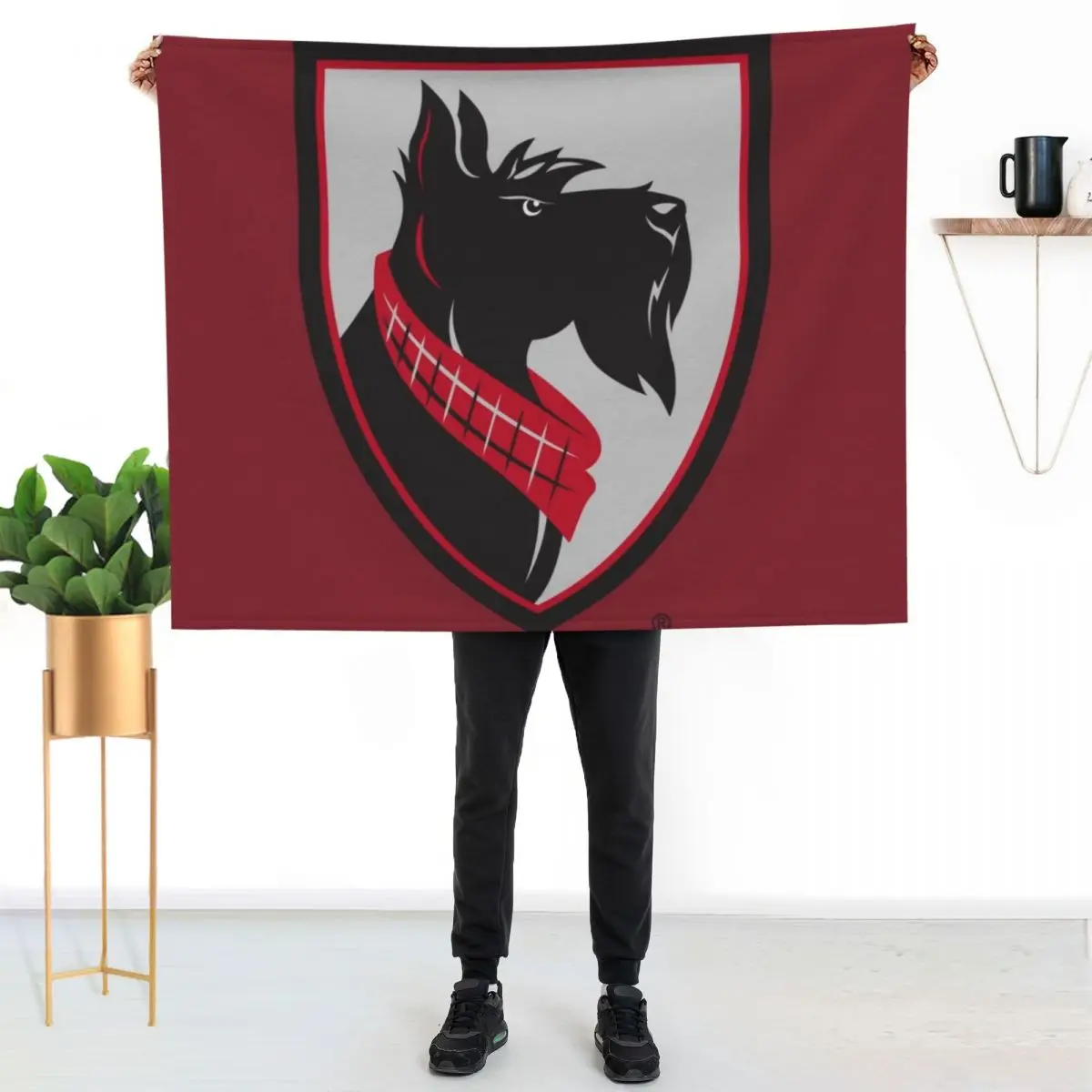 

carnegie mellon tartans Throw Blanket Faux Fur Soft Warm Blanket for Bed