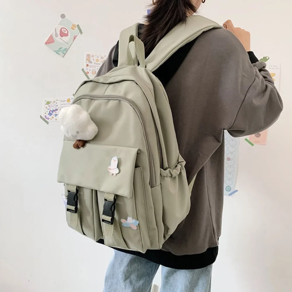 Schoolbag Women\'s Korean Edition Harajuku ulzzang High School Student Instagram Style Minimalist Forest Series Large Capacity