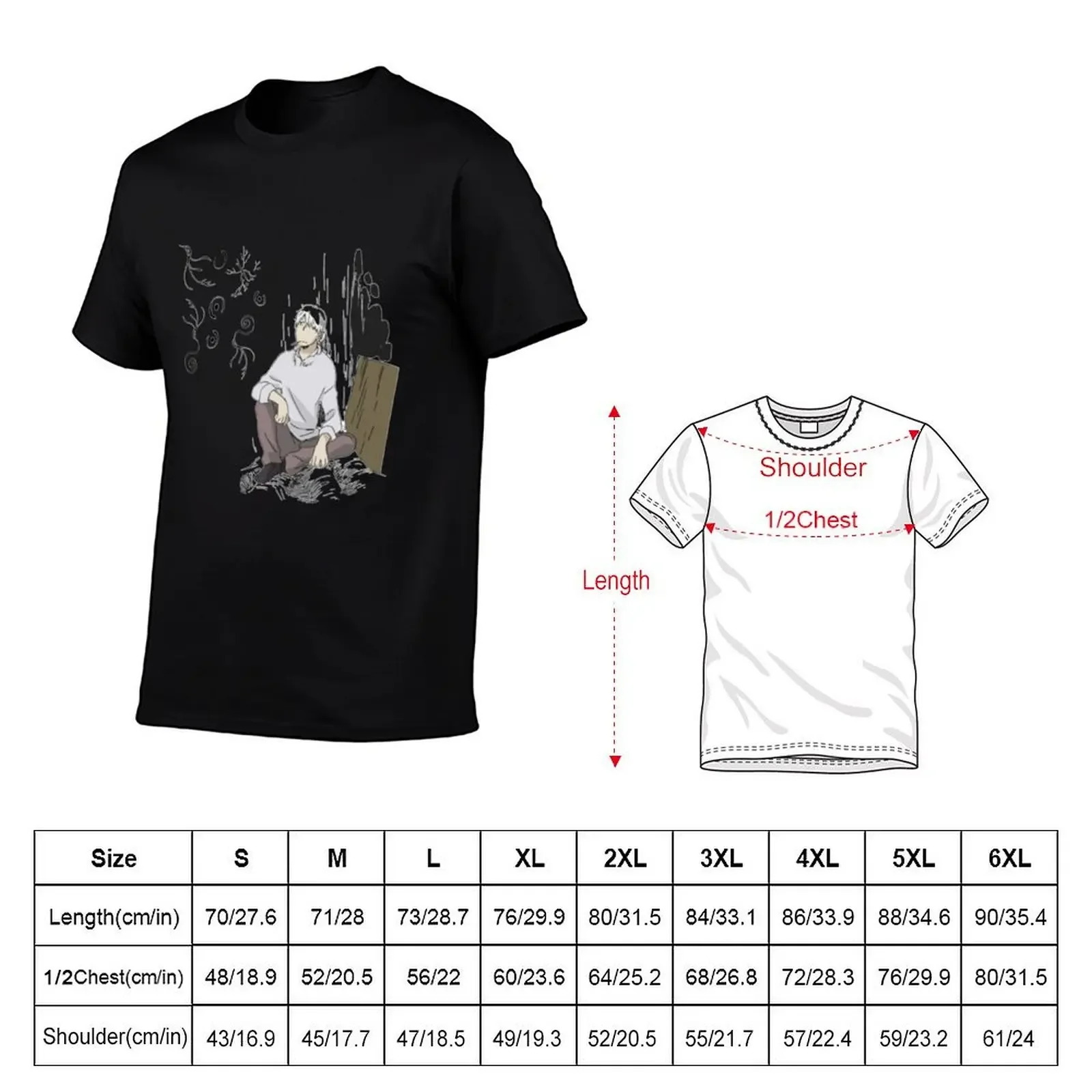 Ginko and Mushi T-Shirt vintage clothes summer clothes plus size tops t shirts men