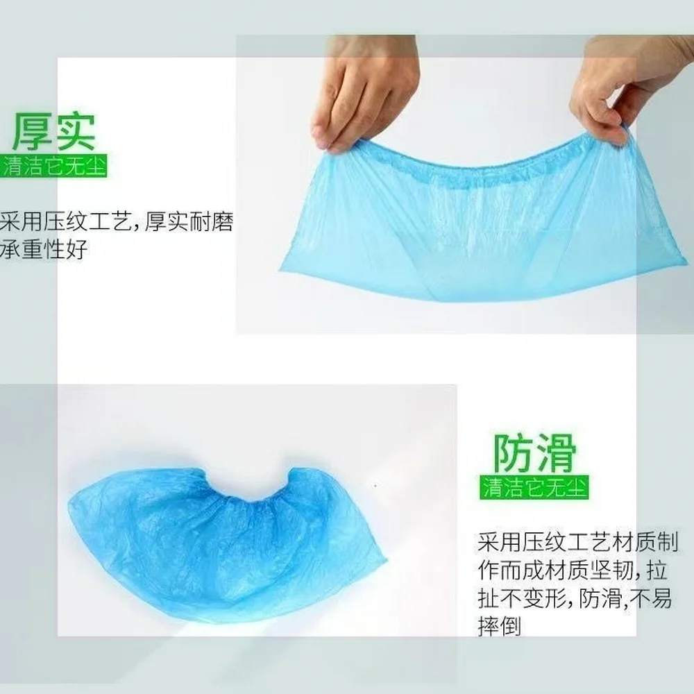 100Pcs Shoe Covers Portable Waterproof Boot Covers Disposable Boot Cover Household Workplace Indoor Carpet Floor Protection