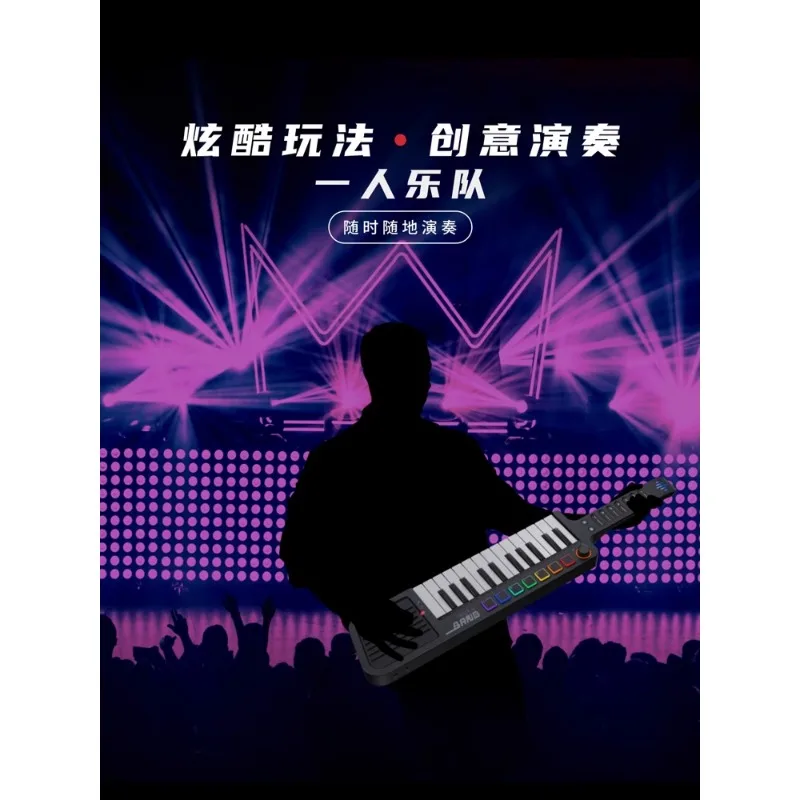 Non-String Fusion Guitar Portable Smart I Multi-Function Shoulder Keyboard