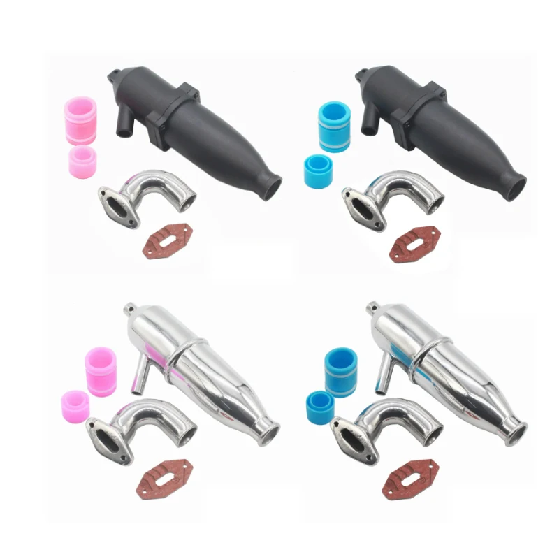 Pasuje do HSP nieograniczona 1/10 zestawy rur wydechowych aluminium/plastik 102009(02026 ) 02031 02172 dla 94188/94122/94166/94106