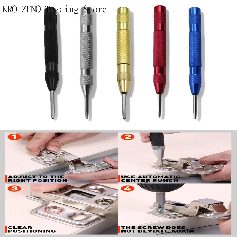 5/6 Inch Automatic Center Punch Automatic Metal Punch Tool Woodworking Tools Loaded Marker Wood Chisel Joinery Carpenter Tool