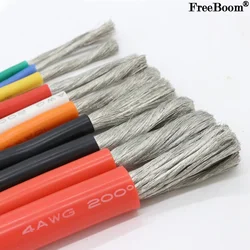 1/5/10m Soft Silicone Cable 26 24 22 20 18 16 14 12 10 8 6 4 2AWG Car Battery Automotive Wiring Heat-resistant Electrical Wires