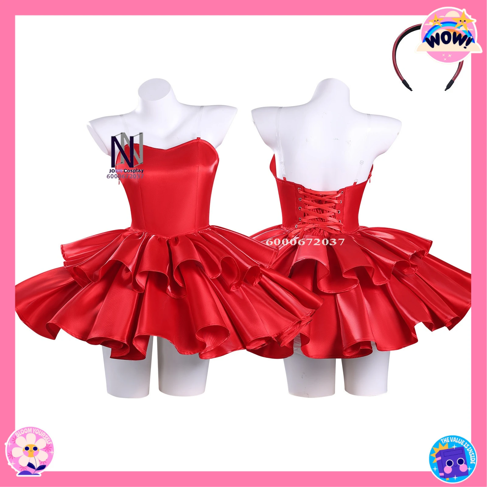 

2026 Animated Film Perfect Blue Cosplay Costume Anime Mima Kirigoe Role Playing Cute Red Dress Women Comic Con Halloween Party