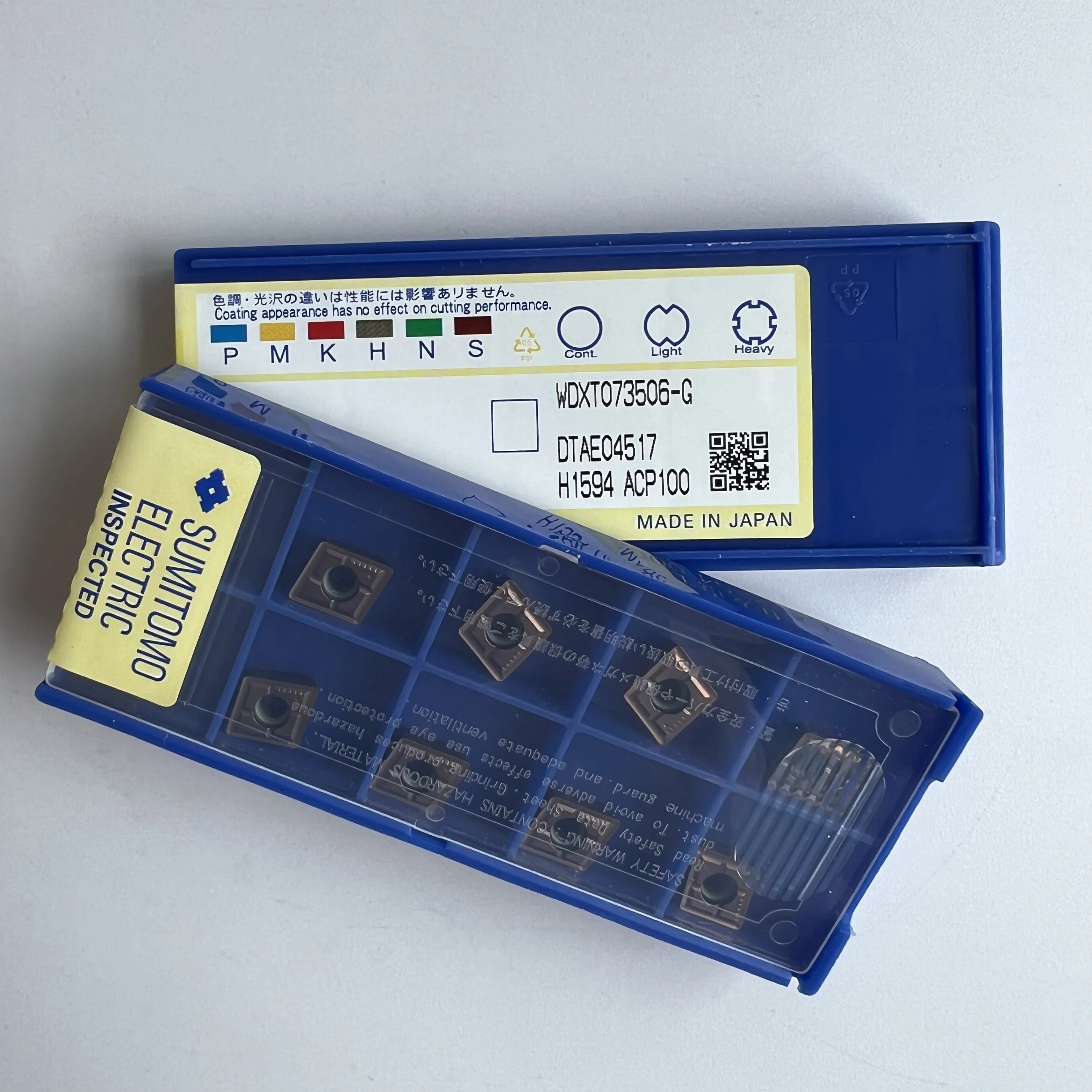 

Carbide inserts for lathe WDXT073506-G ACP100