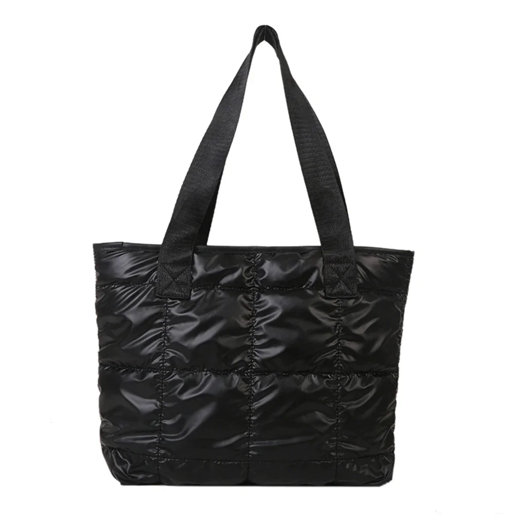 

Fashion Ladies Tote Handbags Large Capacity Cotton Padded Top-handle Bags Rhombus Purses Handbags Quilted Solid for Office Work