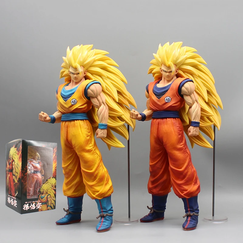 

Аниме Dragon Ball Z Super Goku SSJ3 Фигурка DBZ Super Saiyan 3 Son Goku Фигурки 30 см Статуя из ПВХ Коллекция Модель Игрушки Подарки