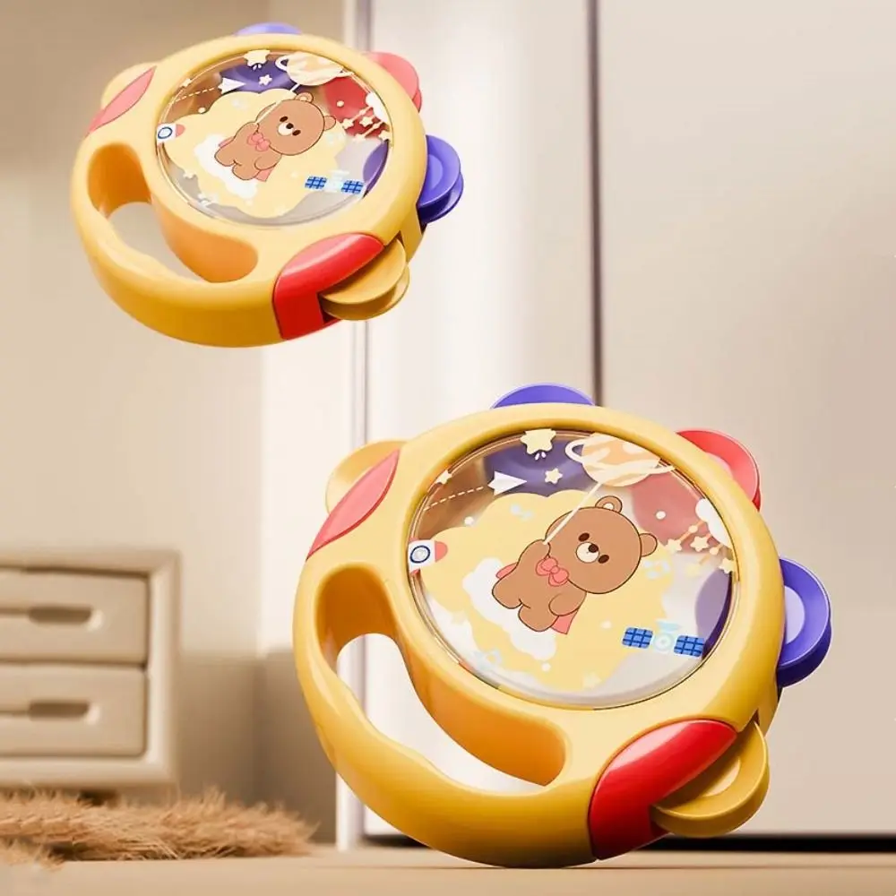 Learning Baby Tambourines Hand Development Clapping Drum Hand-held Drums Cute Cartoon Interactive Percussion Sound