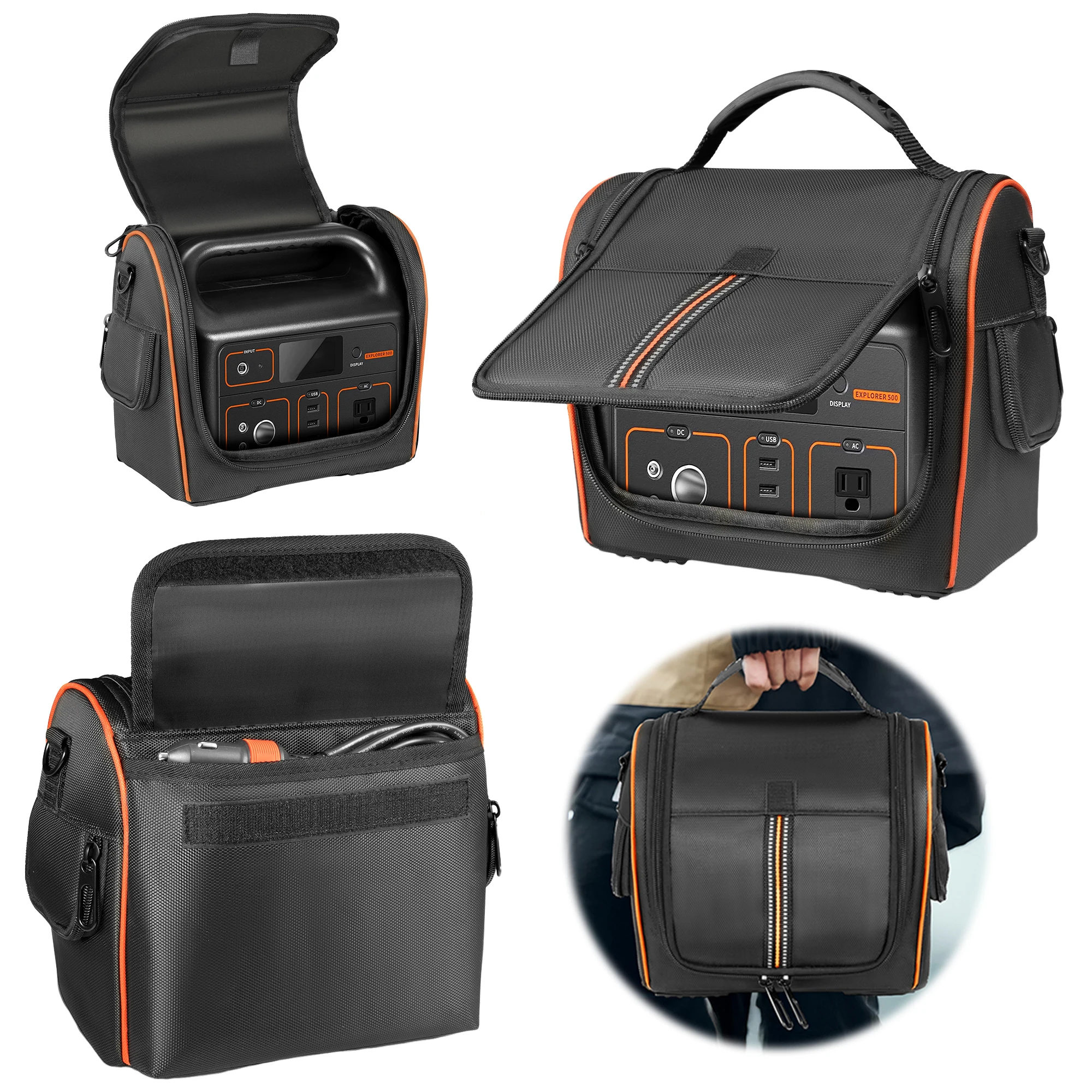 

Сумка-чехол водонепроницаемая, уличная, через плечо, противоударная, дорожная, ручная сумка для портативной электростанции Jackery Explorer 500
