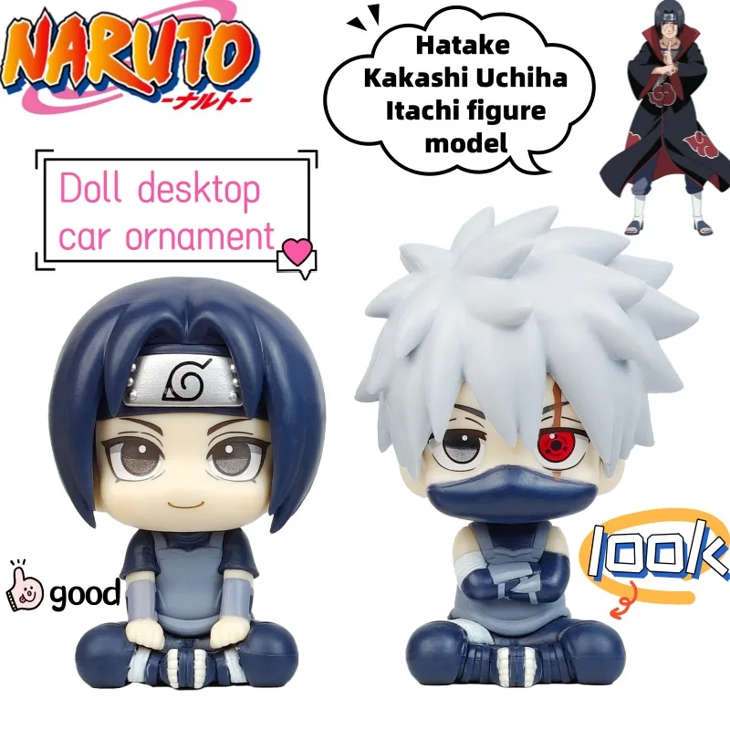 Nieuwe NARUTO Hatake Kakashi Uchiha Itachi Cartoon 2D Anime Perifere Q Editie Figuur Model Persoonlijkheid Creatieve Desktop Ornament