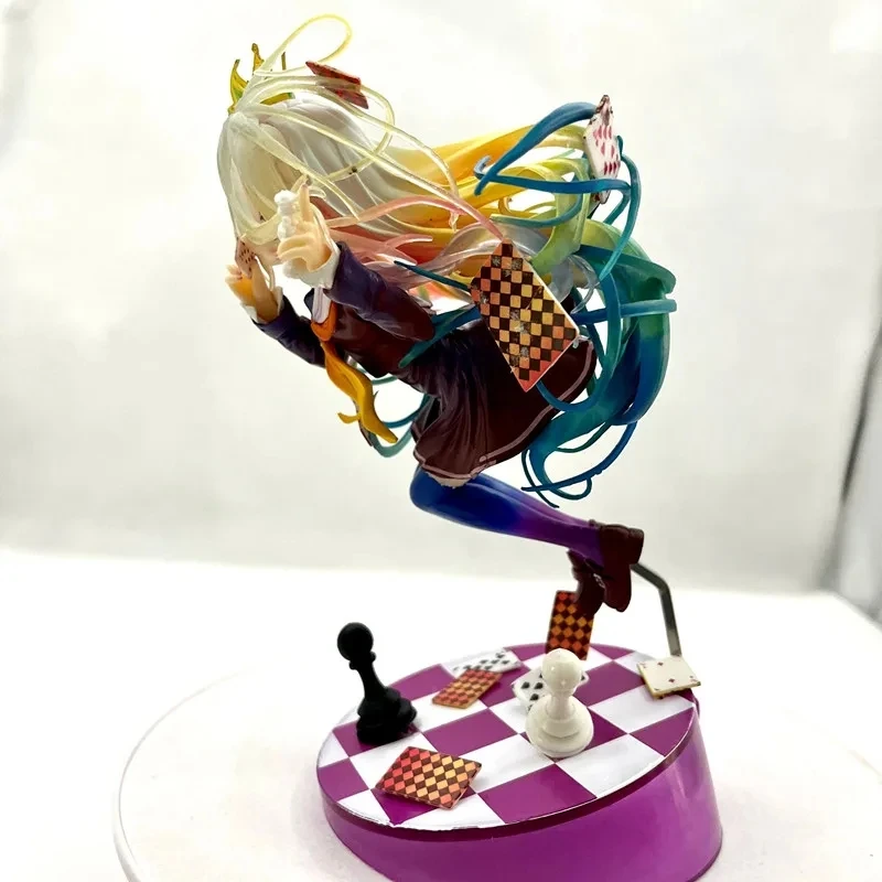 19cm No Game No Life 3. generacji Shiro Poker Pvc Action Model lalki