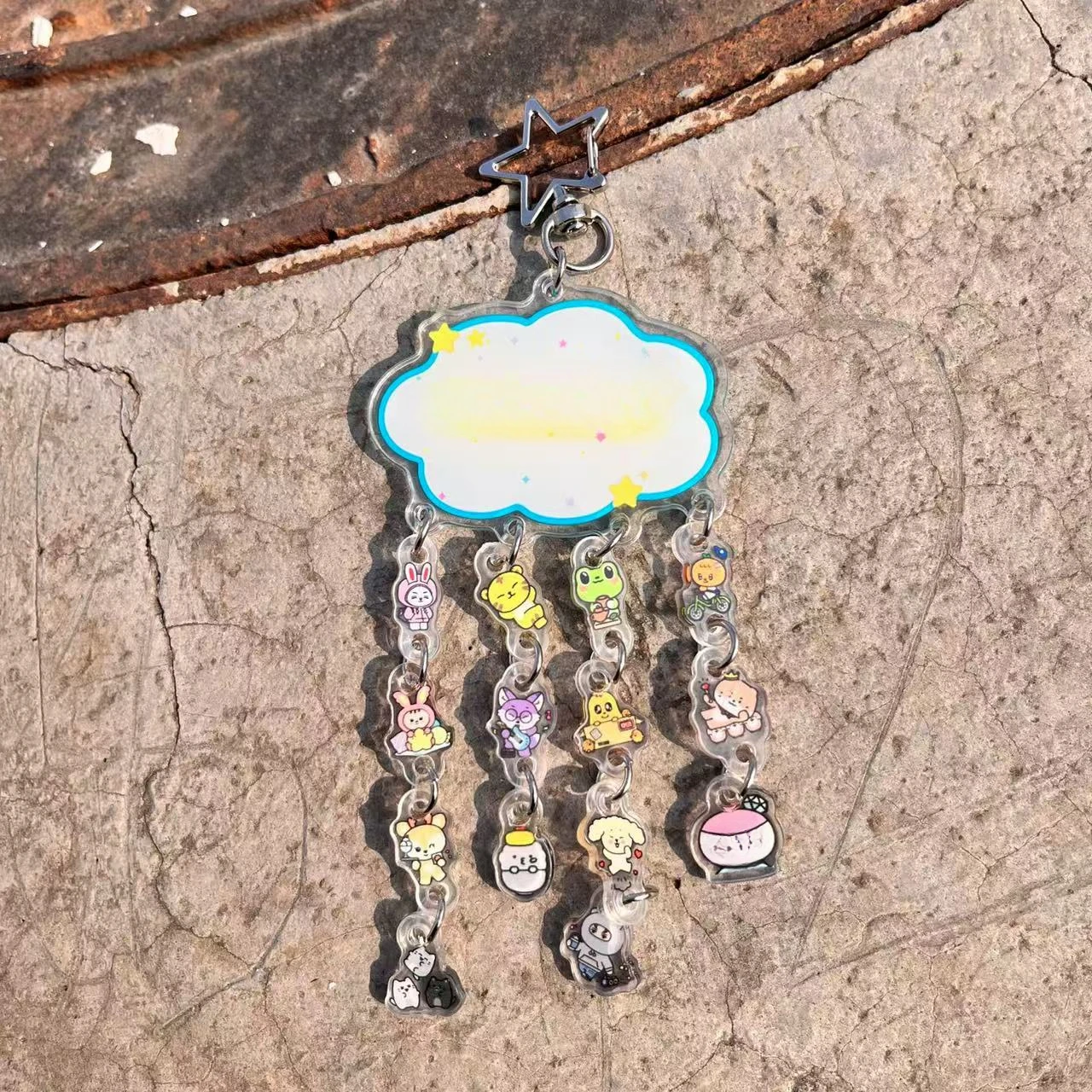 Kpop Miniteen Wind Chime Double-sided Acrylic Keychain JEONGHAN JOSHUA HOSHI VERNON DINO WONWOO WOOZI MINGYU Cartoon Keyring