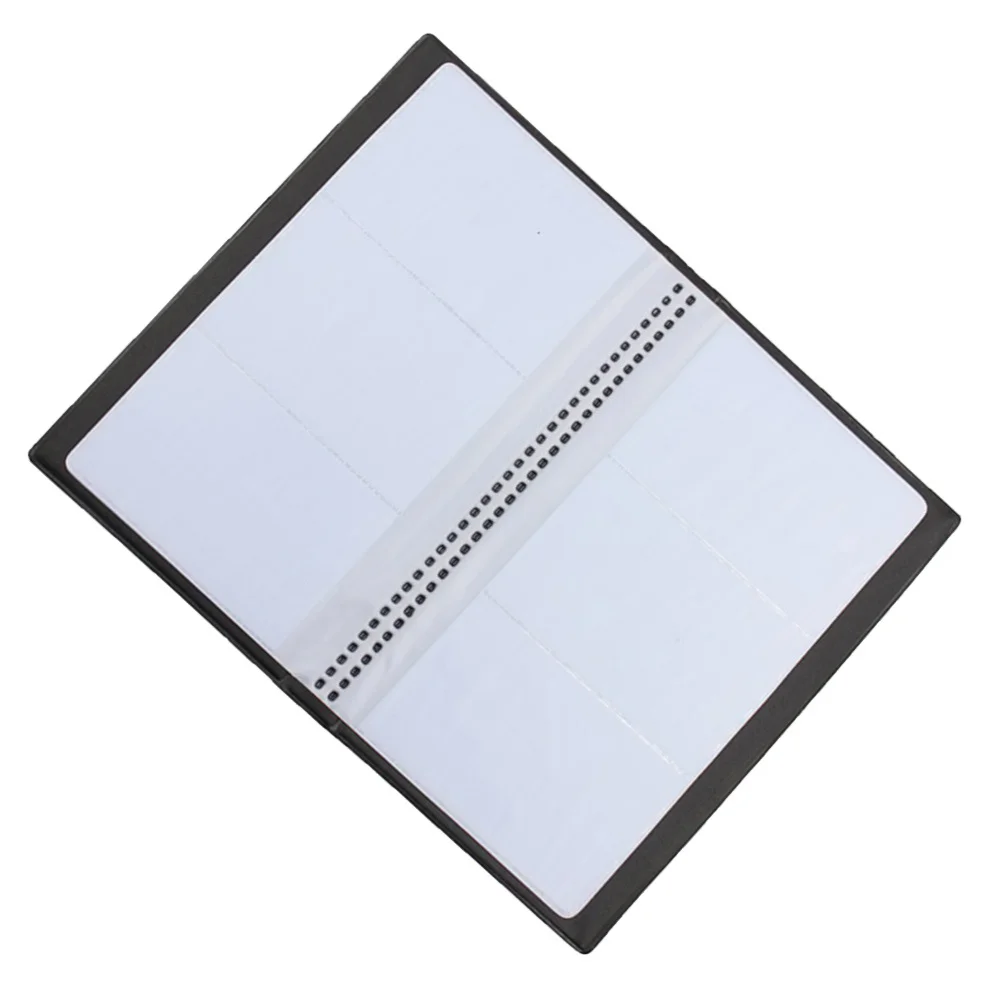 

120 Slots Business Organizer Premium Quality Card Holder for Name Id Credit Cards Office Home Storage Case Black