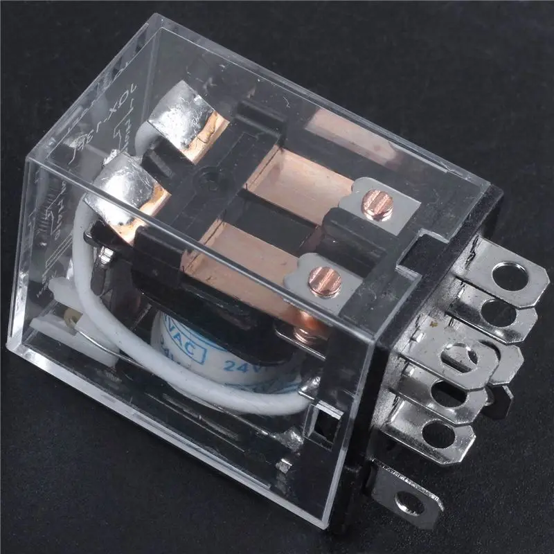 SEWS-5X JQX-13F LY2 AC 24V Coil 8-Pin DPDT Red LED Electromagnetic Relay