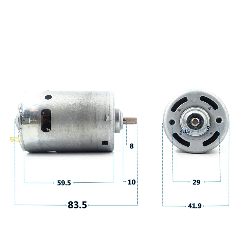 JOHNSON 1070719 RS-755 42mm Engine DC 24V-36V 7000RPM Large Torque Mini Ball Bearing Boat Model Children Car Electric Motor