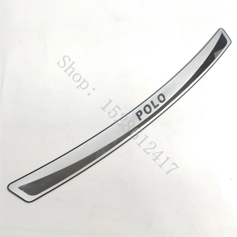 

Для Volkswagen Polo 2011 2012 2013 ~ 2018 из нержавеющей стали, защита заднего бампера автомобиля, накладка на порог багажника, накладка на порог, автомобильные аксессуары