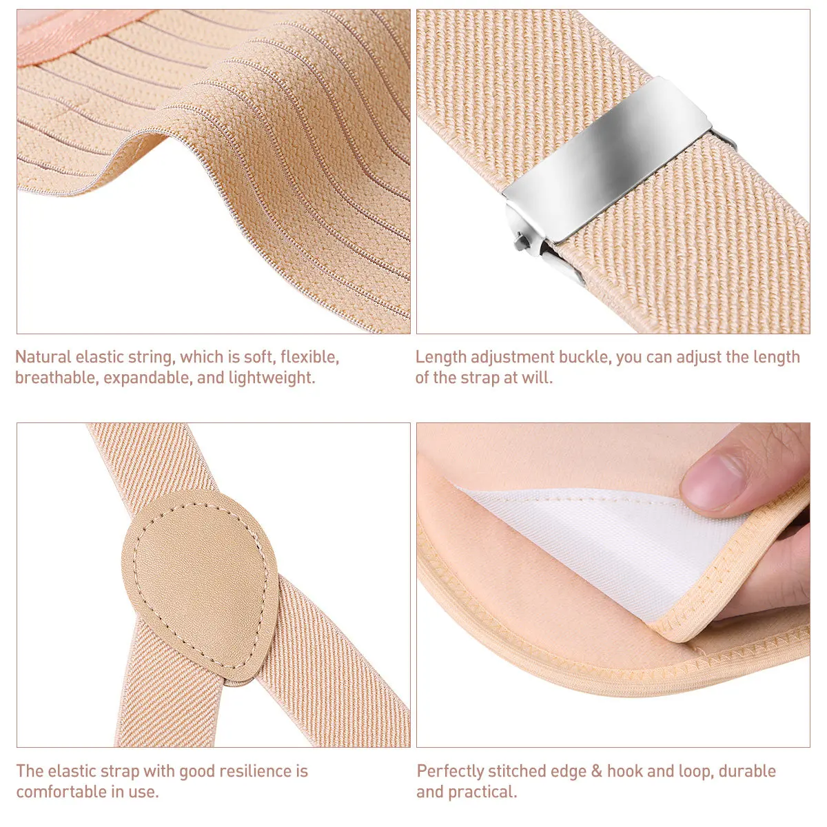 Healifty Maternity Support Belt Adjustable Pregnancy Belly Band with Shoulder Strap for Back Pain Relief Pelvic Support