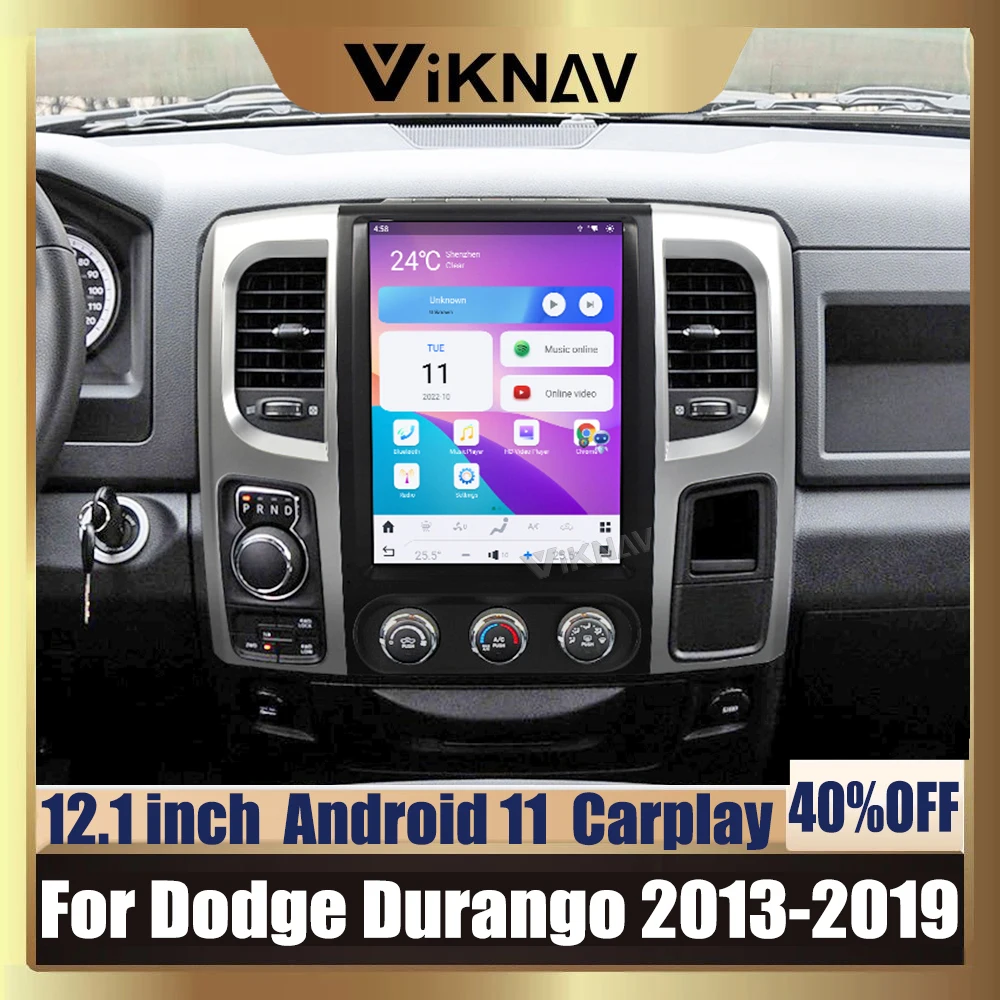 

12,1 дюймовый Android автомобильный радиоприемник для Dodge Ram 2013-2019 мультимедийный плеер с беспроводным Carplay головное устройство