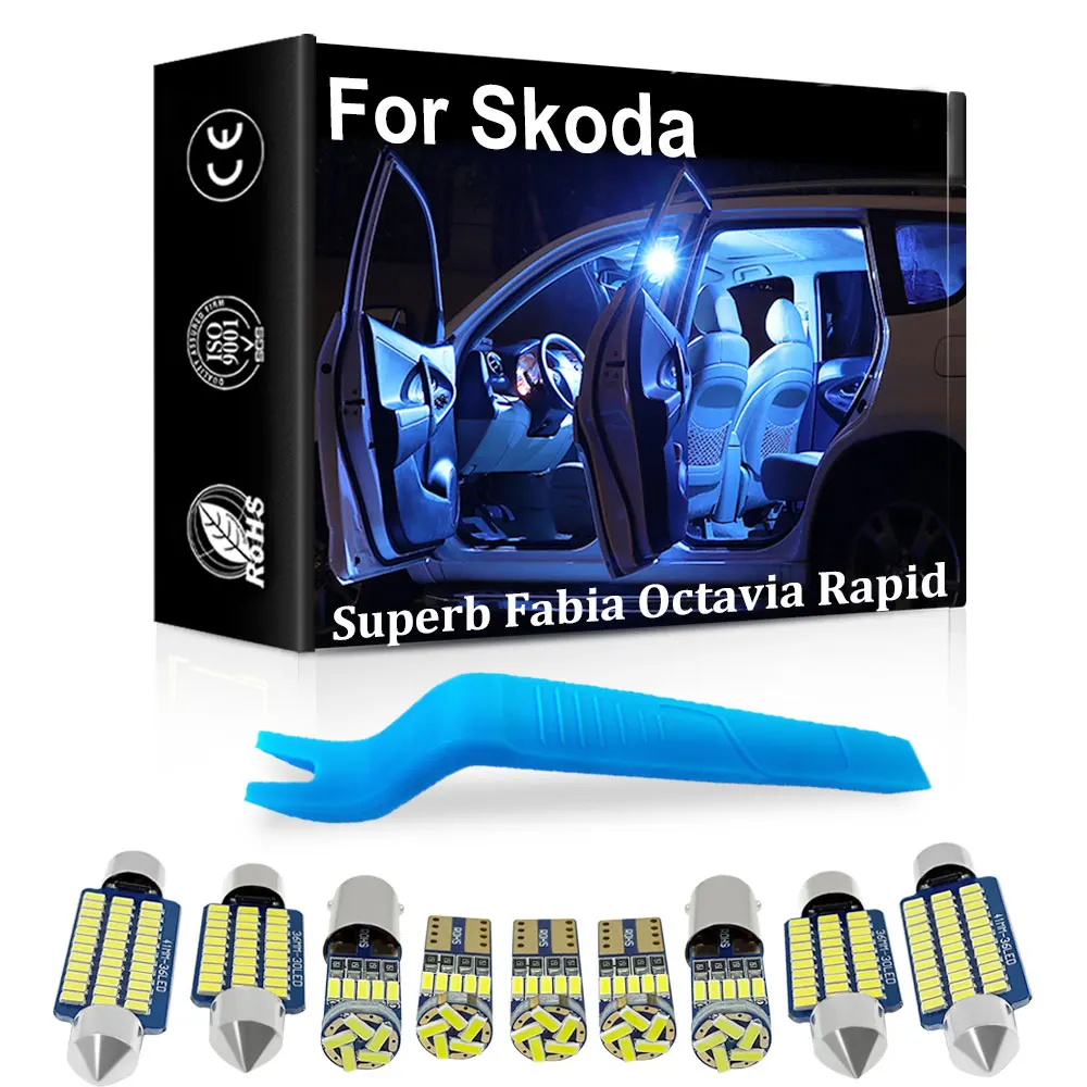 

Vehicle Canbus Interior LED Light For Skoda Fabia 1 2 3 MK1 MK2 MK3 6Y 6Y2 6Y3 6Y5 NJ NJ3 NJ5 1999-2022 Indoor Lamp Auto Parts