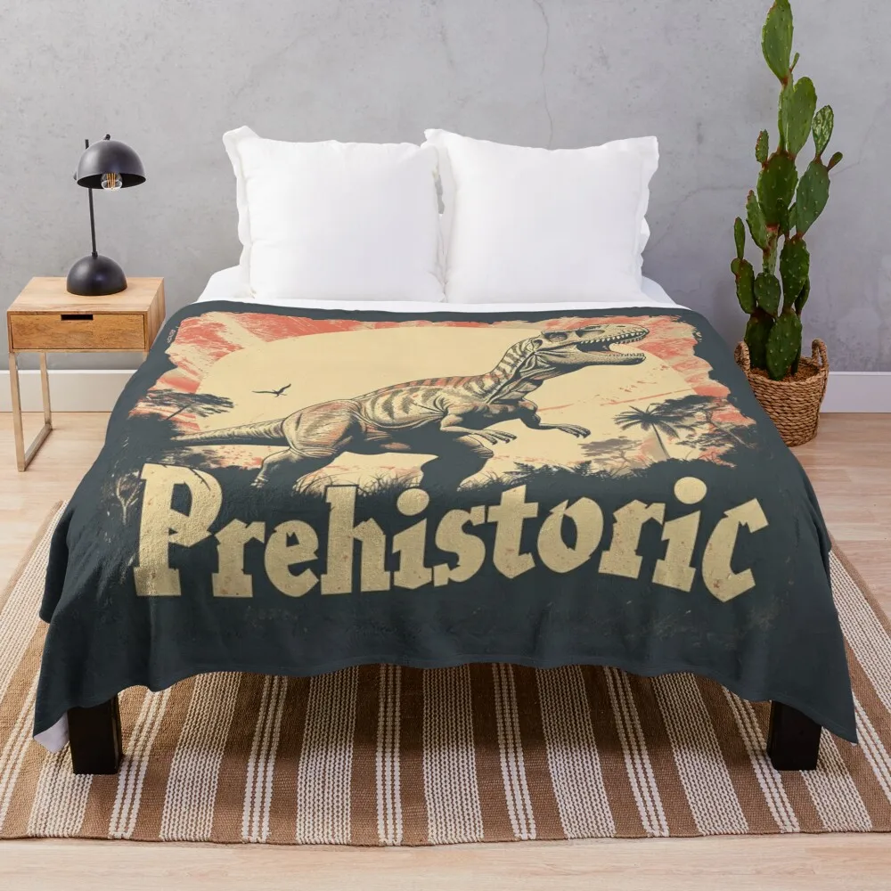 

Tyrannosaurus Rex - Prehistoric Throw Blanket Soft Weighted Flannel Blankets