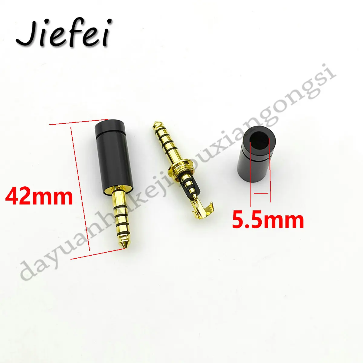 50Pcs 4.4mm 5Pole plug Headphone Earphone DIY Plug for Sony PHA-2A TA-ZH1ES NW-WM1Z NW-WM1A adapter Tail hole 5mm