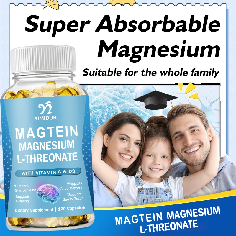 

Magtein Capsules Magnesium L-Threonate, Supports Focus, Mood, Healthy Memory, Cognitive Function