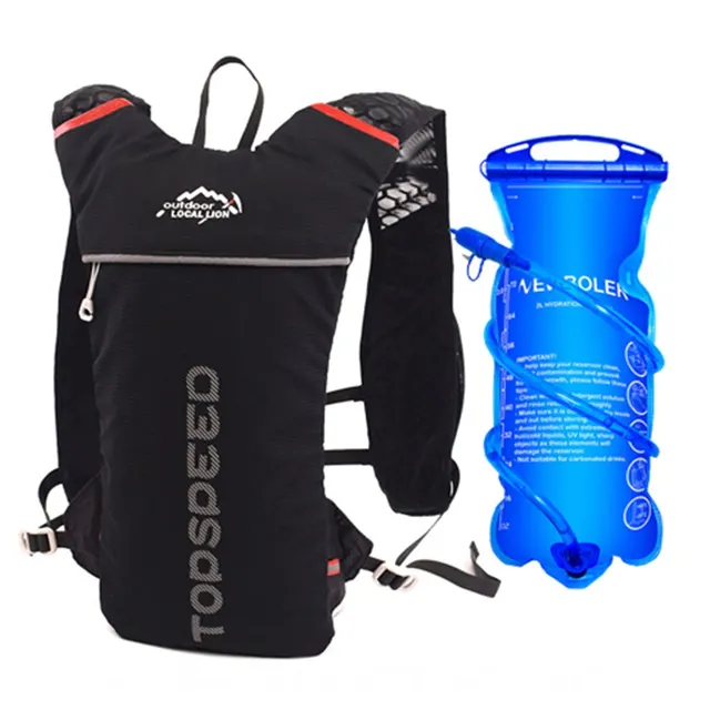 NEWBOLER Trail Running-ultralekki plecak 5L, kamizelka do biegania, maraton, rowerowa torba na wodę 2L