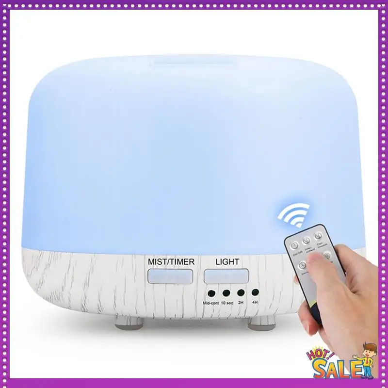 

AA87 500ML Ultrasonic Air Humidifier Light Essential Oil Diffuser Home Purifier Mist Maker With LED Lamp