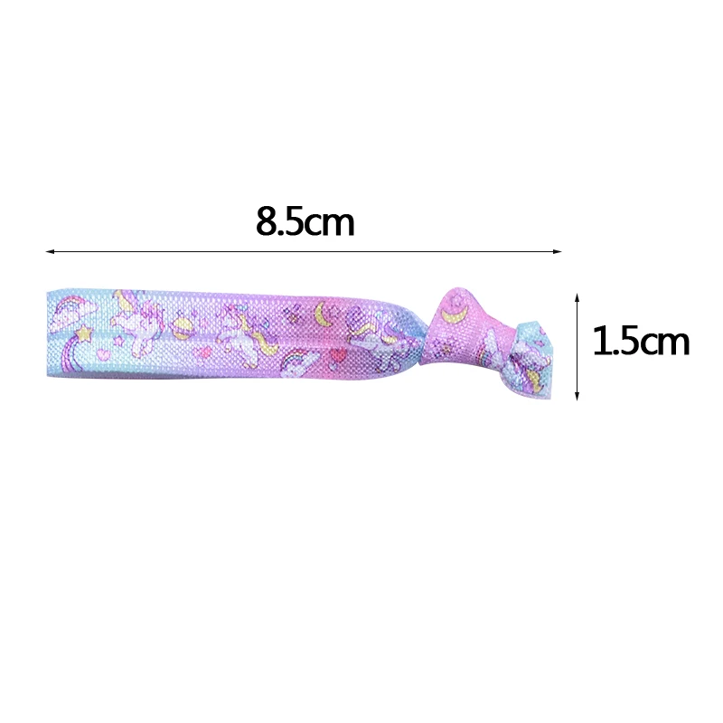 10pcs Unicorn Bracelets Colorful Hair Ties Unicorn Theme Party Decoration Mermaid Trendy Jewelry Women Girls Birthday Party Gift