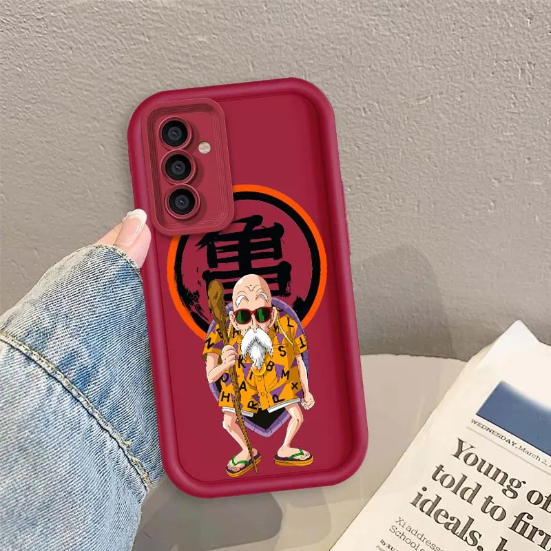 D-Dragon Ball Anime Master Roshi Cover For Samsung A71 A56 A55 A54 A53 A51 A35 A32 A31 A16 A15 A06 Eye Ladder Phone Case