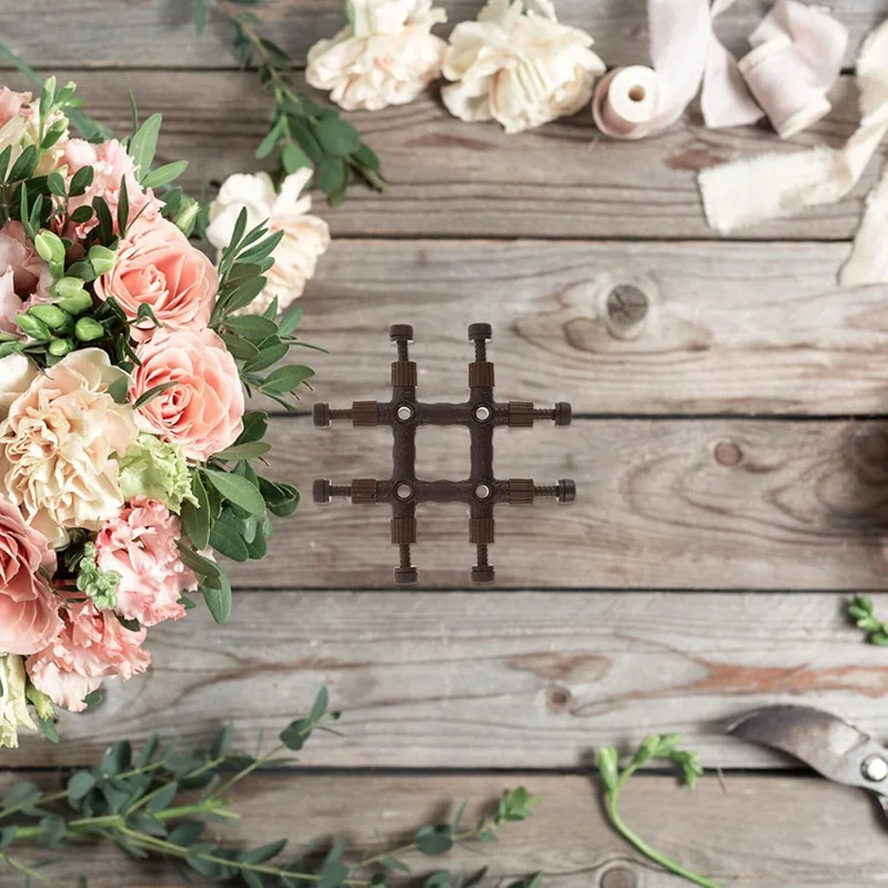 Flower Arrangement Holder Reusable Flower Grid Arranger Square Flower Frog Vase Insert