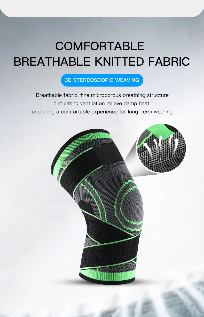 Vilico Strap Style Protective Exercise Pressure and Breathable Knee Pads Fitness Running Basketball Sports Tendon Protection image 5
