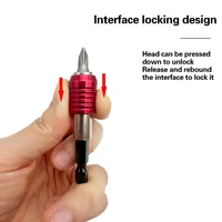 60mm/100mm/150/300mm Quick Release Self-locking Socket Extension Bar Rod Set Kits 1/4 Inch Hex Shank Holder Drill Bits Hand Tool 5