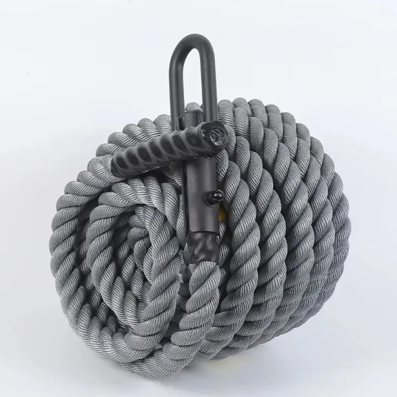 Professional Sled Pulling Rope Heavy-Duty Anti-Slip Fitness Resistance Training Battle Rope