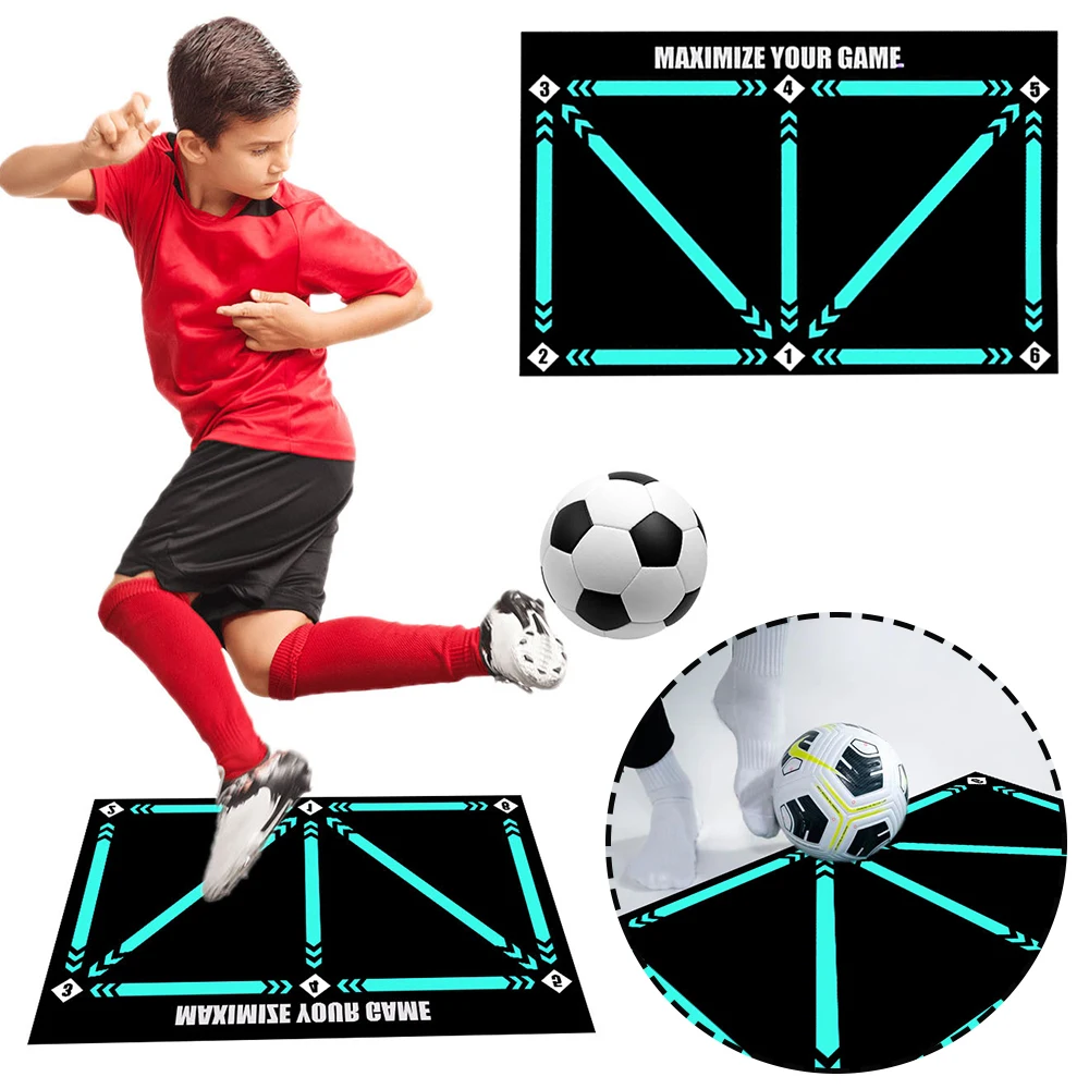 Footwork Training Non-slip Football Training Mat Soccer Train Mat for All Levels Non-Slip Silent