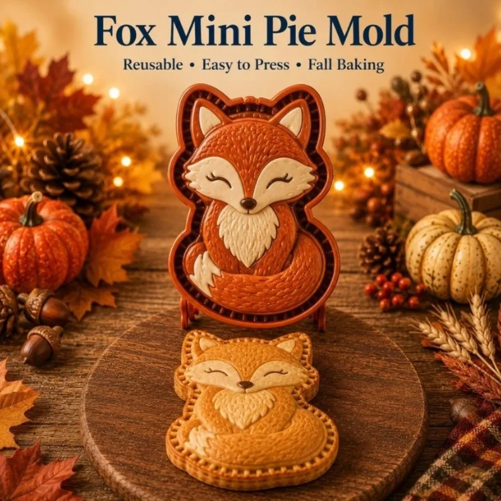 Creative Plastic Mini Pie Molds Red Non-Stick Pie Mold Collection Durable Sled Bell Penguin DIY Cake Molds Home Kitchen