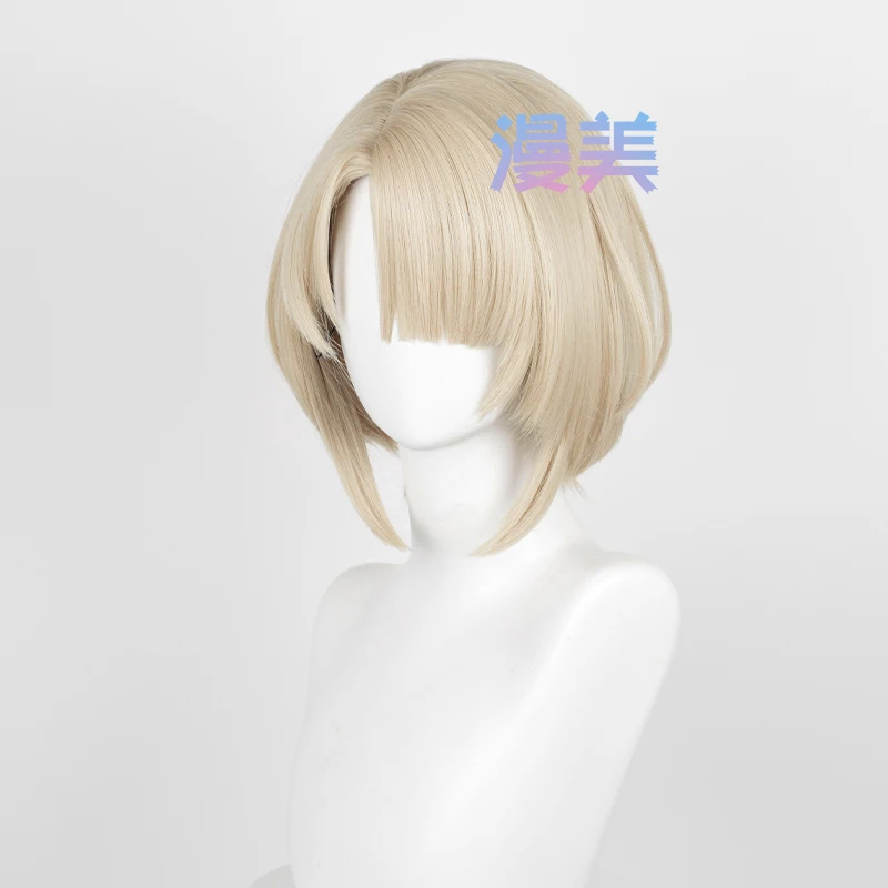 Fontaine freminet วิกผมคอสเพลย์วิกผมสั้นผู้หญิงทนความร้อนวิกผมปลอมวิกผมบทบาทการเล่น