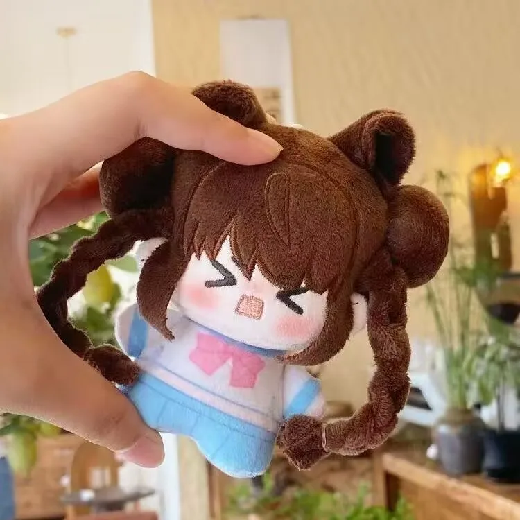 "Genshin Impact: Naraka: Bladepoint 'Walnut' atributo muñeca de algodón de 10 cm, linda figura de estrella de mar.